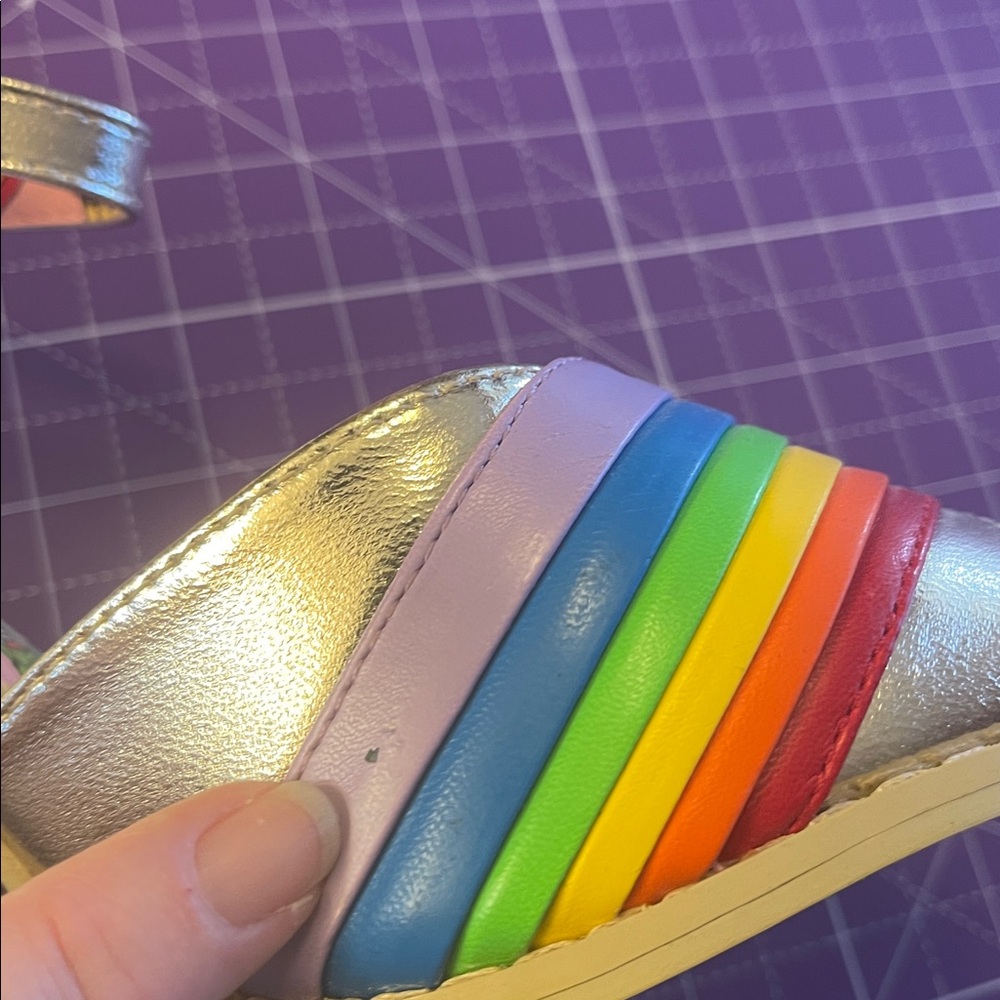 Iron Fist Multicolor Heart and Rainbow Heels - Picture 9 of 14